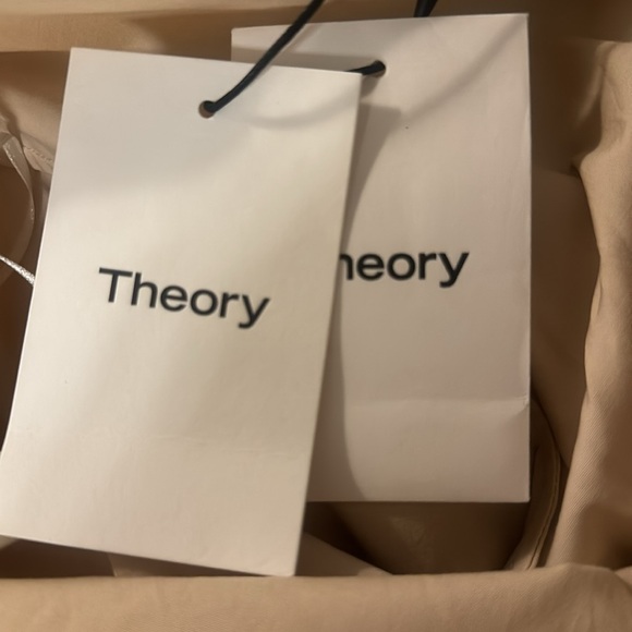 NWT - Theory “Ulrika B” Dress Classic Off The Shoulder in Khaki - Size 6 - Picture 4 of 4